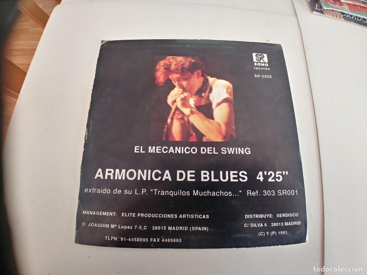 Discos de vinilo: EL MECANICO DEL SWING-SINGLE ARMONICA DE BLUES - Foto 2