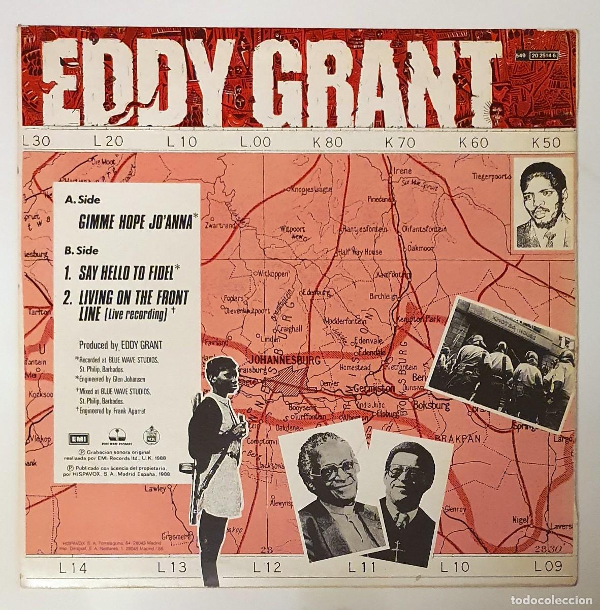 Discos de vinilo: LP EDDY GRANT. GIMME HOPE JO&acute;ANNA. - Foto 2