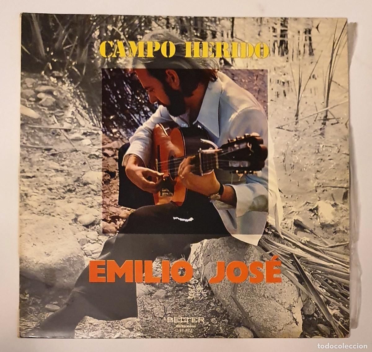 Discos de vinilo: LP EMILIO JOSE. CAMPO HERIDO. - Foto 1