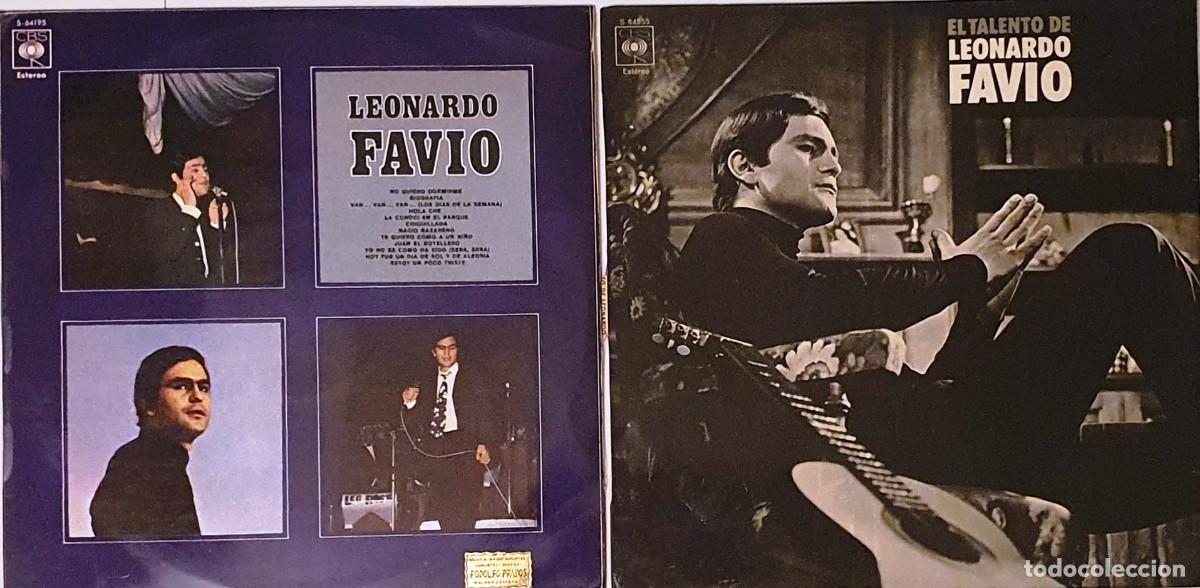 Disques de vinyle: LP EL TALENTO DE LEONARDO FAVIO Y NO QUIERO DORMIRME. DOS DISCOS.