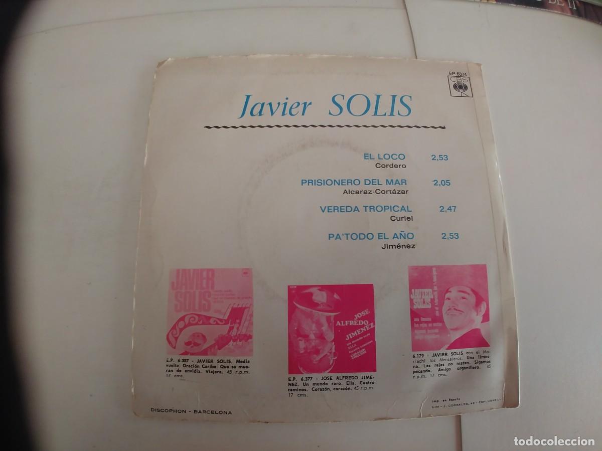 Discos de vinilo: JAVIER SOLIS-EP EL LOCO +3 - Foto 2