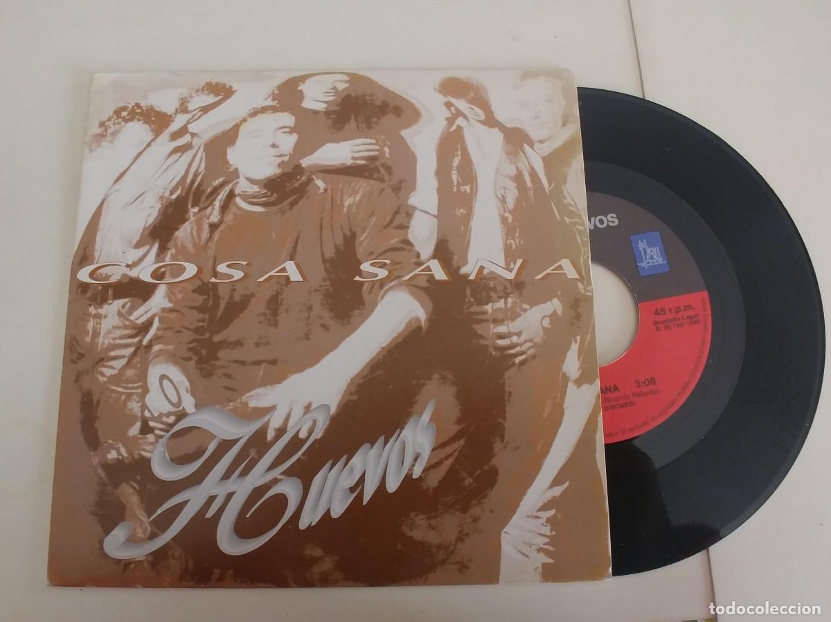 Discos de vinilo: LOS HUEVOS-SINGLE COSA SANA-NUEVO - Foto 1
