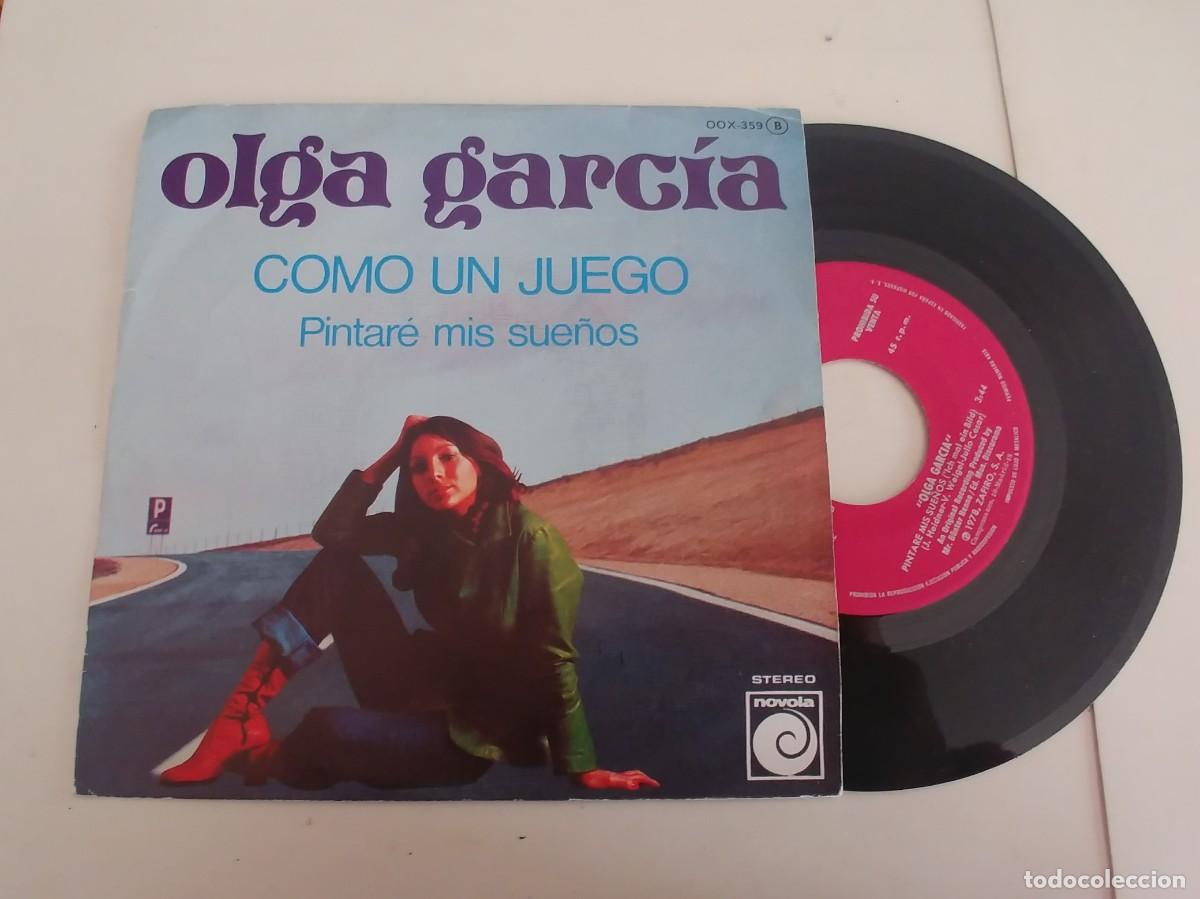 Discos de vinilo: OLGA GARCIA-SINGLE COMO UN JUEGO - Foto 1