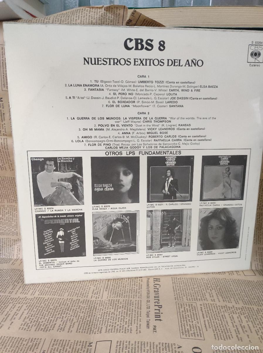 Discos de vinilo: CBS 8 - Nuestros Exitos Del A&ntilde;o - Foto 2