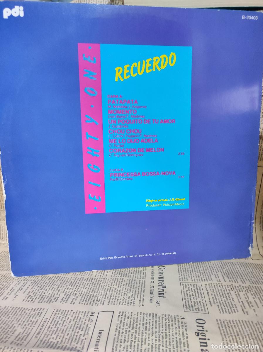 Discos de vinilo: Eighty One &ndash; Recuerdo - Foto 2