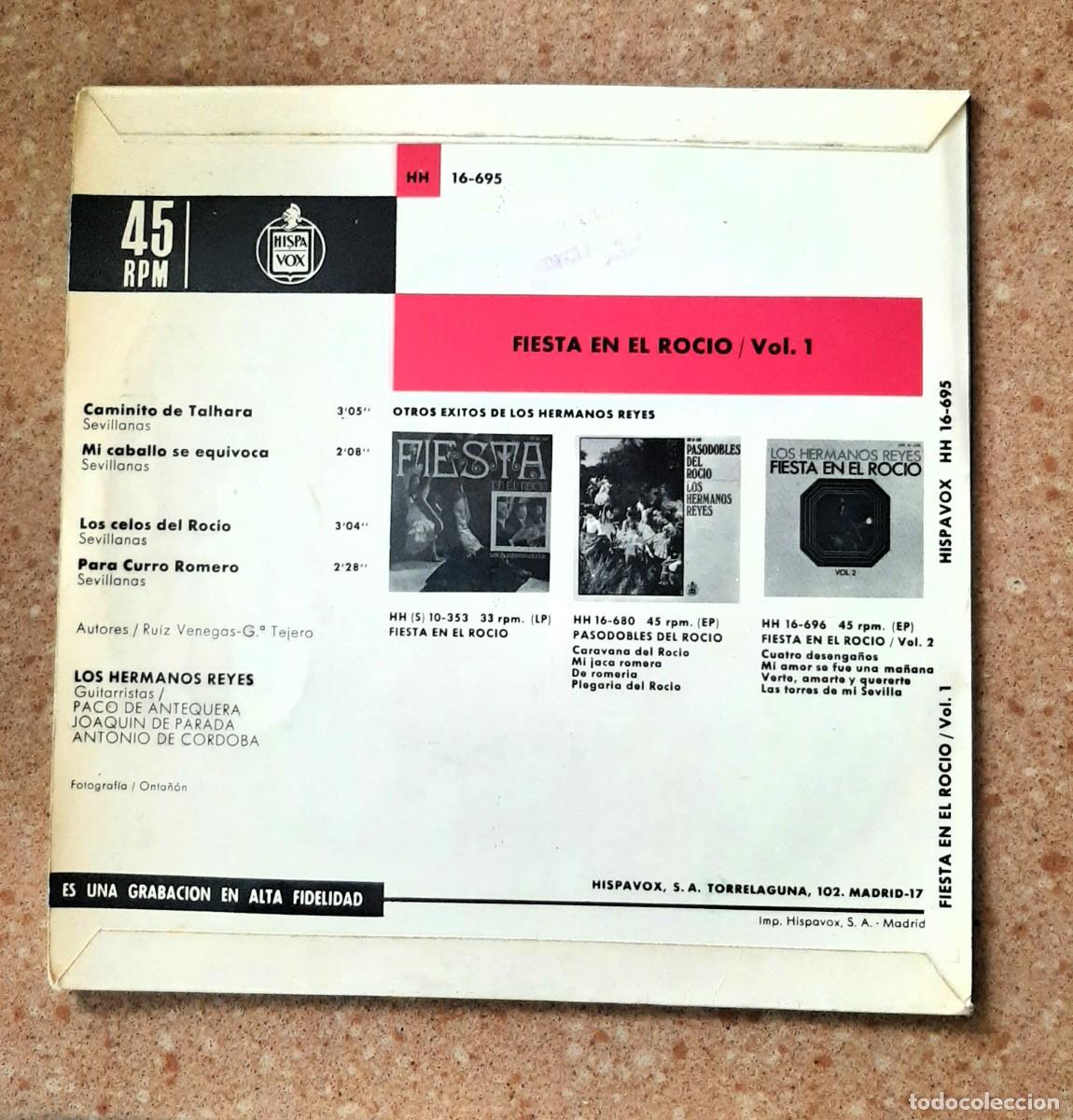 Discos de vinilo: LOS HERMANOS REYES - Single, 1969 - Foto 2