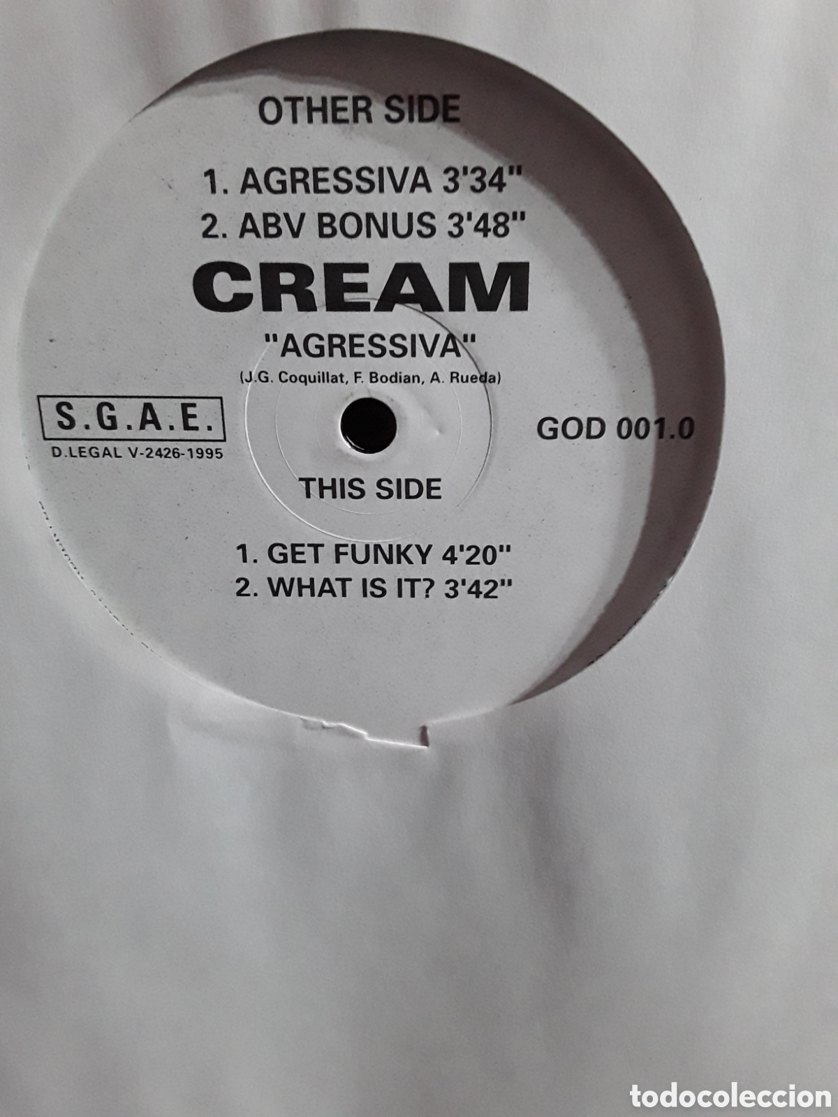 Discos de vinilo: Cream &lrm;&ndash; Agressiva - Foto 2