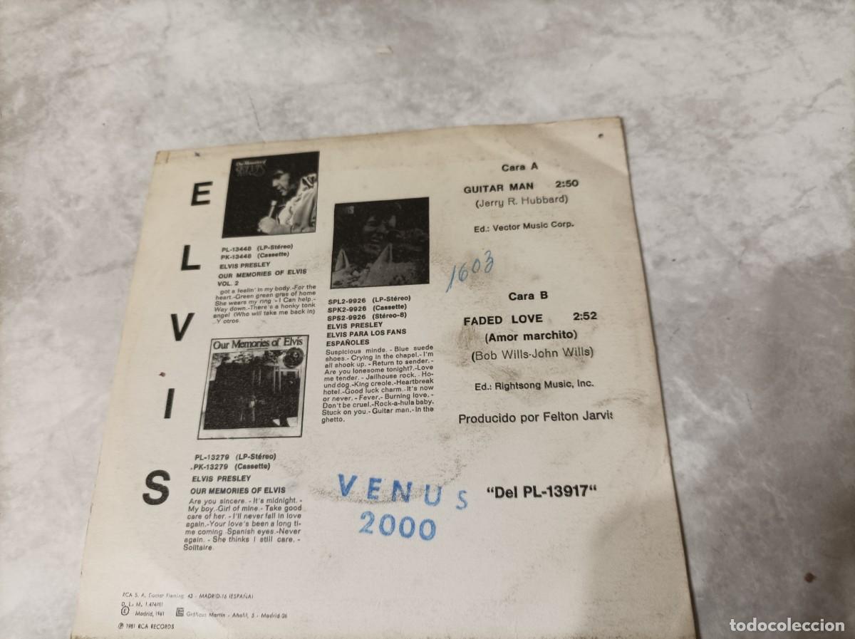 Discos de vinilo: Elvis Presley single promocional - Foto 2