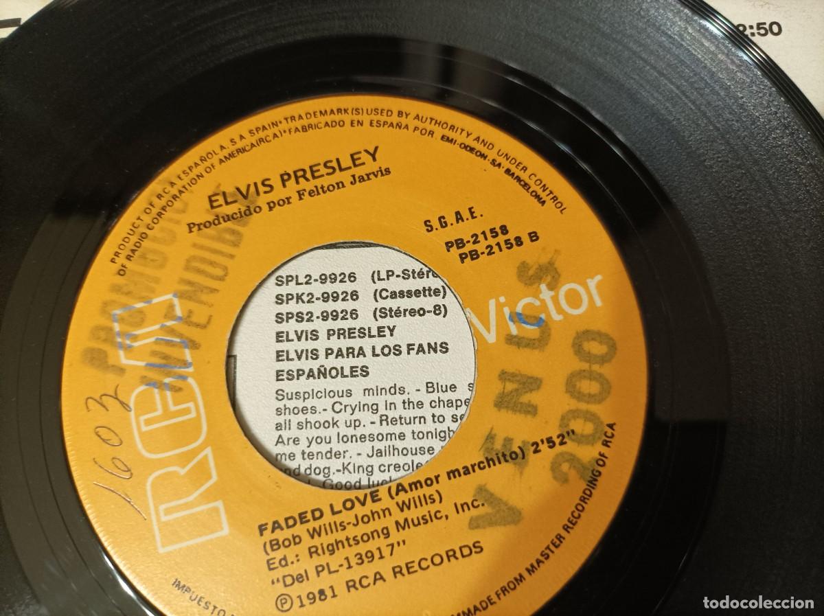 Discos de vinilo: Elvis Presley single promocional - Foto 3