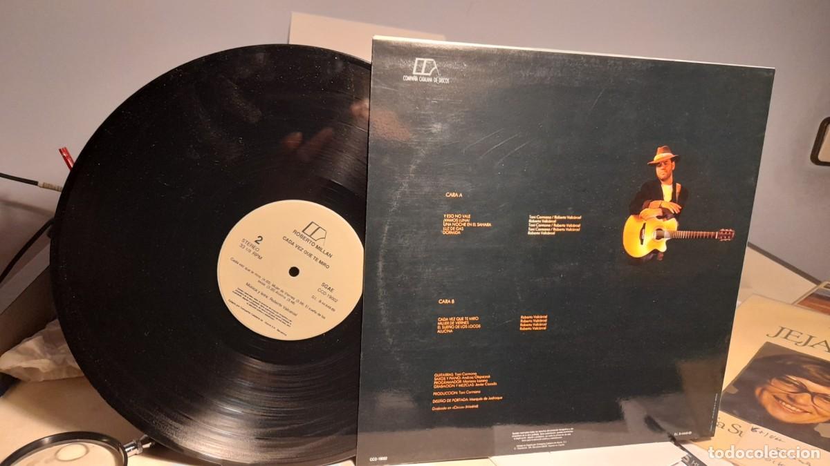 Discos de vinilo: LP ROBERTO MILLAN : CADA VEZ QUE TE MIRO - Foto 2