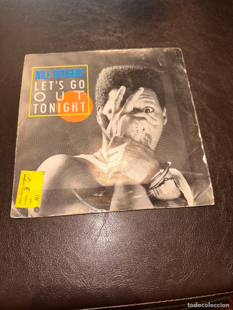 Discos de vinilo: NILE RODGERS - LETS GO OUT TONIGHT 7&uml; - Foto 1