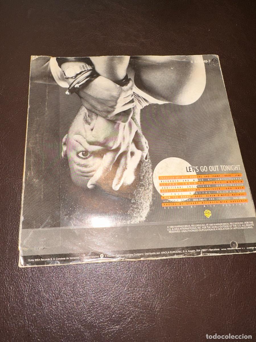 Discos de vinilo: NILE RODGERS - LETS GO OUT TONIGHT 7&uml; - Foto 2