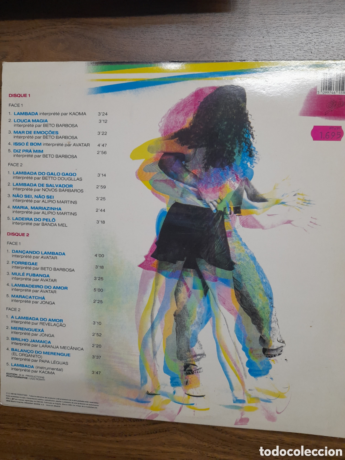 Discos de vinilo: LAMBADA. Versiones Originales - Foto 2