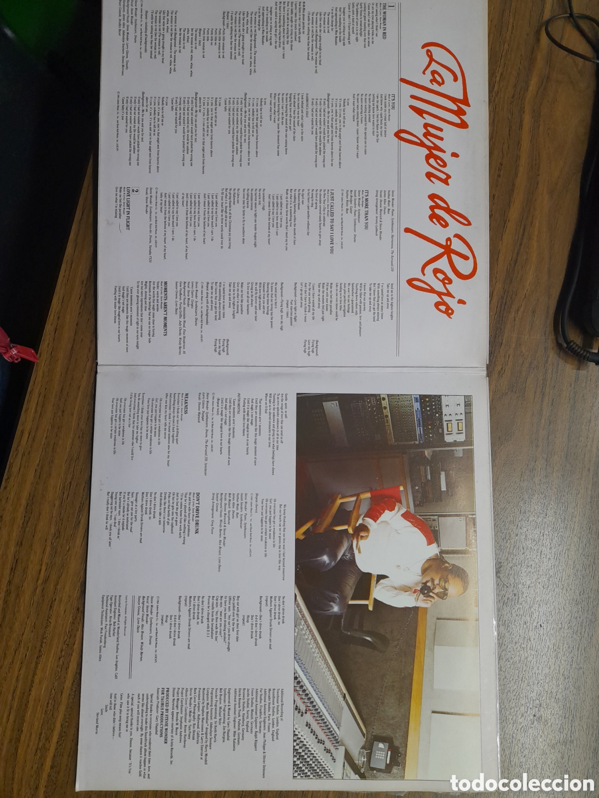 Discos de vinilo: B.S.O. La Mujer de Rojo. Stevie Wonder. - Foto 2