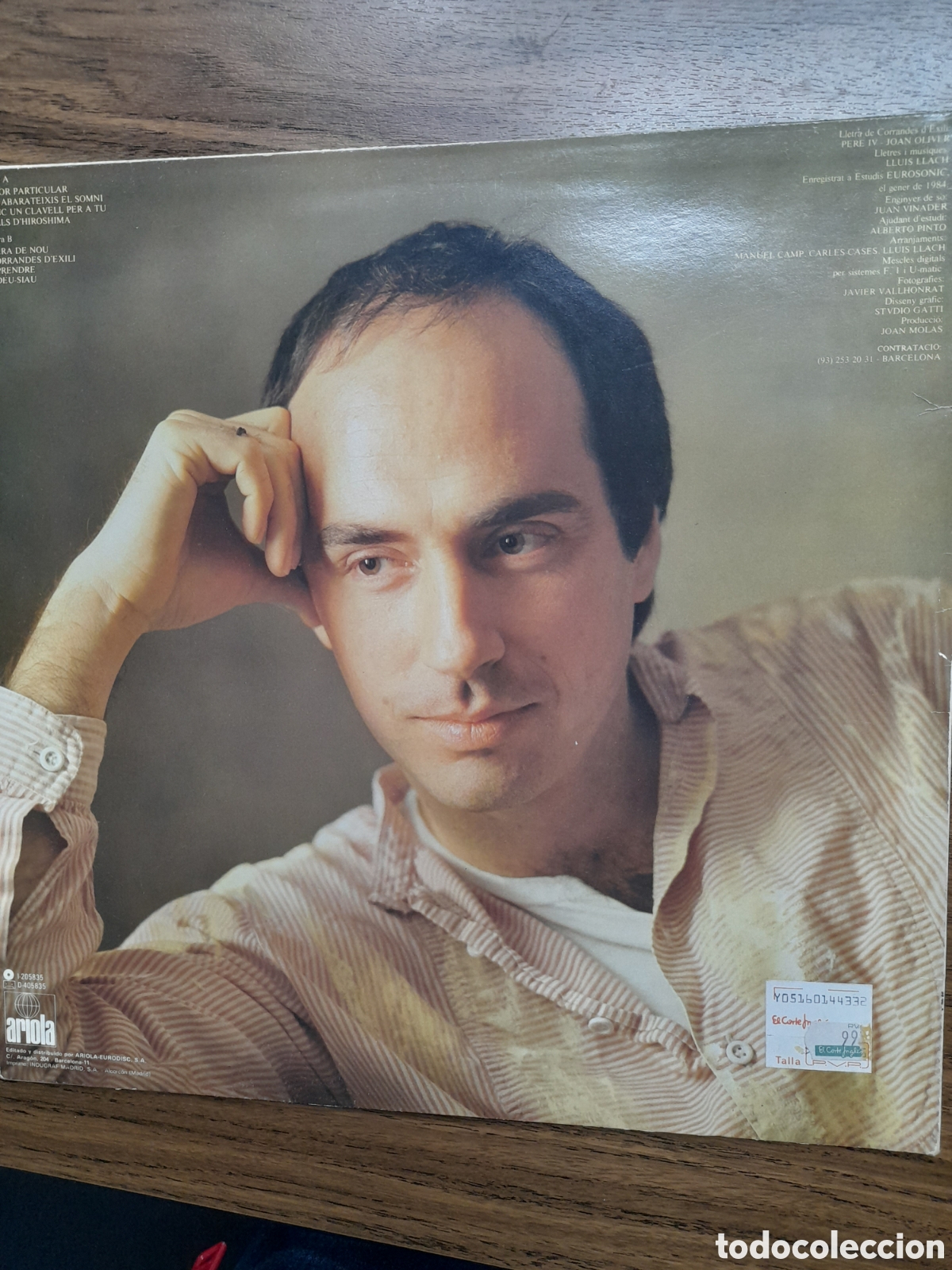 Discos de vinilo: Luis Llach. TESTIMO. - Foto 2