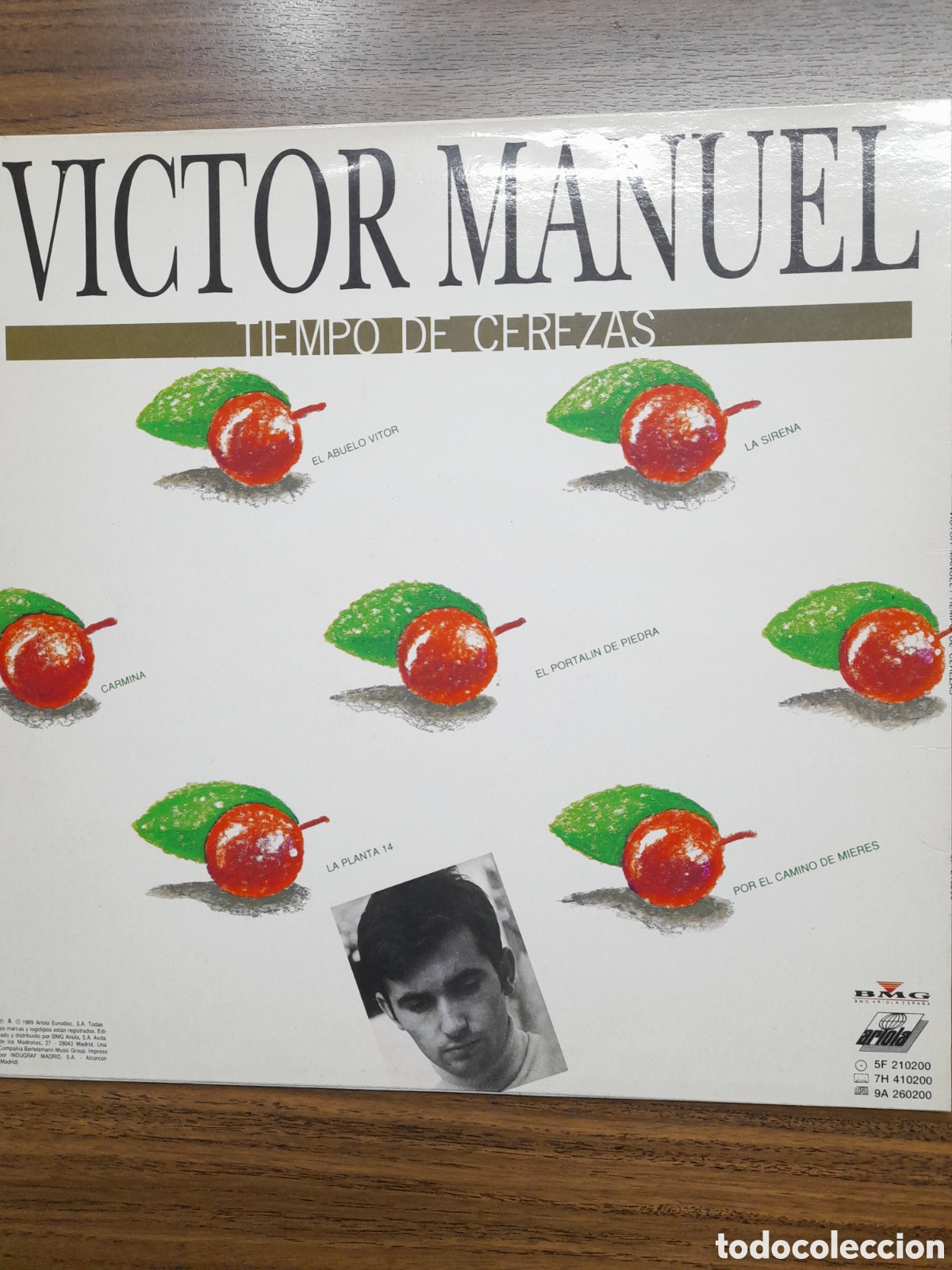 Discos de vinilo: VICTOR MANUEL. Tiempo de cerezas - Foto 2