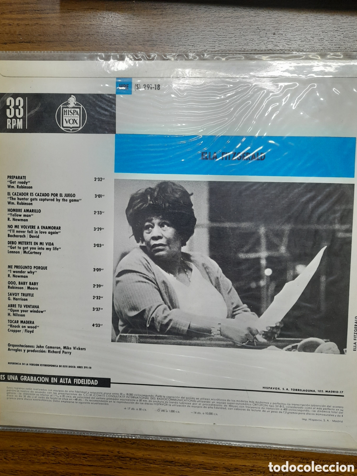 Discos de vinilo: Ella Fitzgerald. ELLA - Foto 2