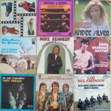 Discos de vinilo: LOTE 9 SINGLES: MIKE KENNEDY, SERRAT, ANDEE Y JYAN, A SILVER, TONY RONALD, ARENA CALIENTE, LOS PAYOS