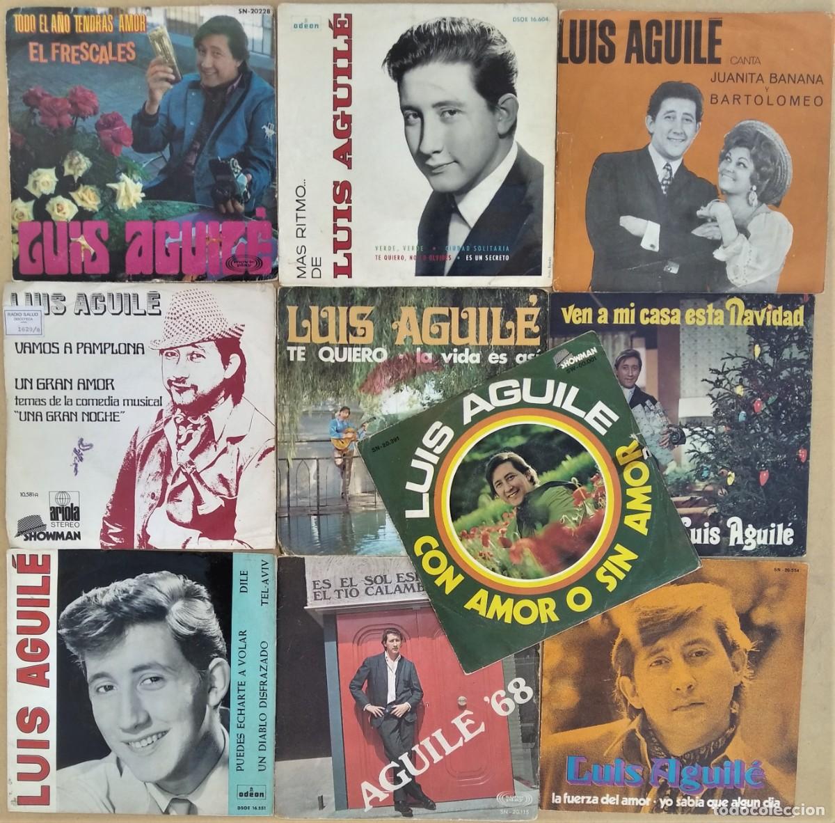 Discos de vinilo: Lote 10 dicos de Luis Aguil&eacute; - Foto 1