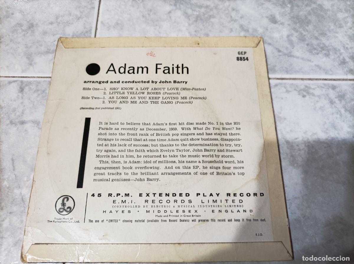 Discos de vinilo: Adam Faith ep -dificil- - Foto 2