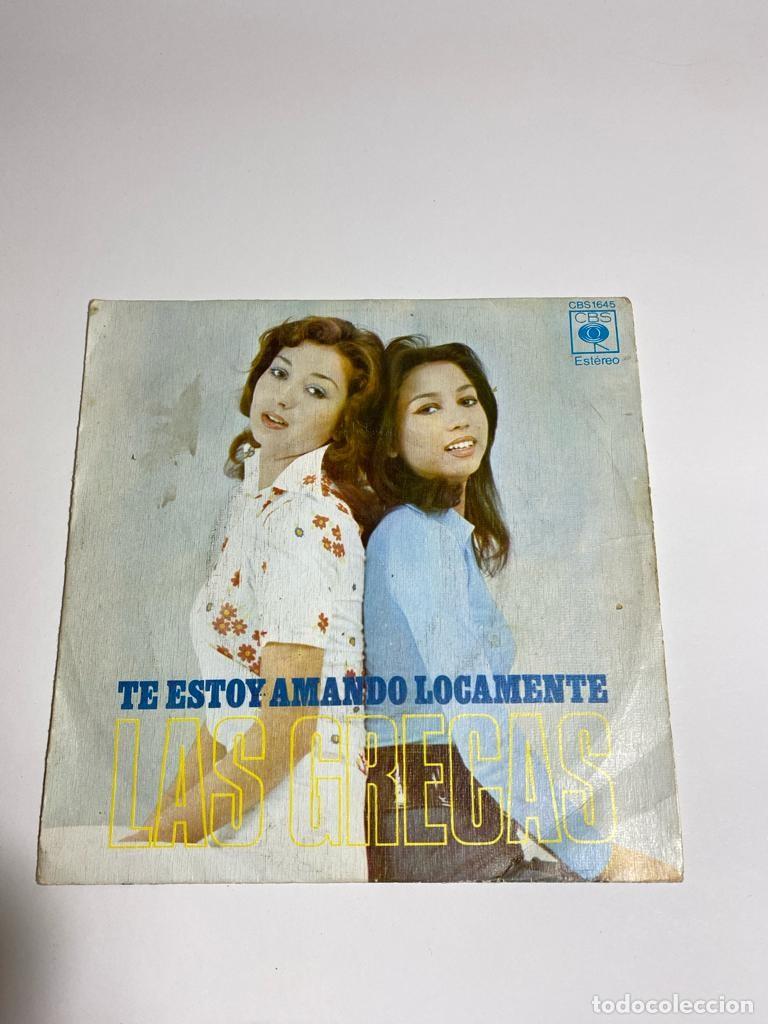 Discos de vinilo: Las Grecas Te Estoy Amando Locamente single - Foto 2