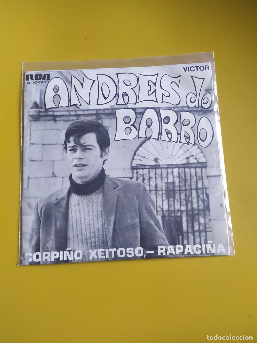 Discos de vinilo: Andr&eacute;s do Barro - Corpi&ntilde;o xeitoso / Rapaci&ntilde;a 1970 - Foto 1