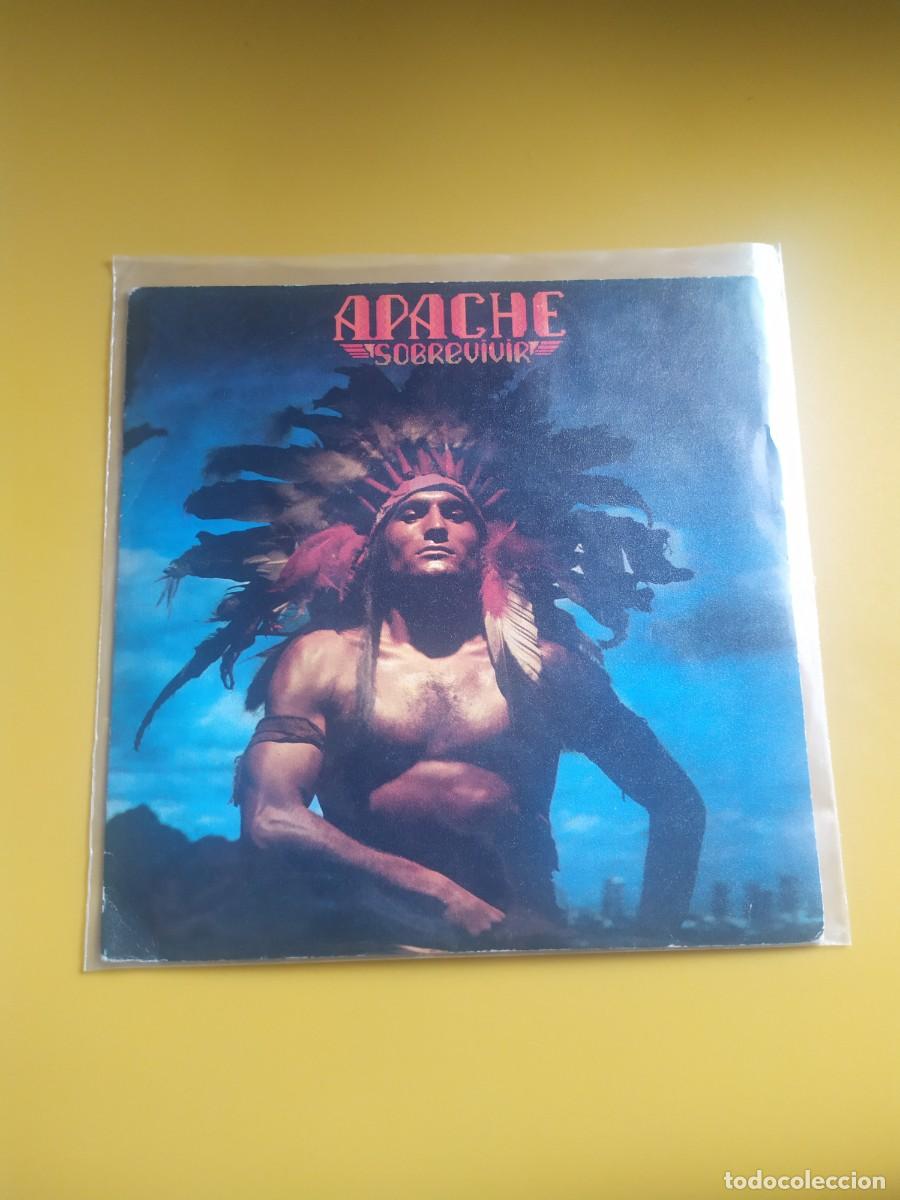 Discos de vinilo: Apache - Sobrevivir / Desliz&aacute;ndome 1980 - Foto 1