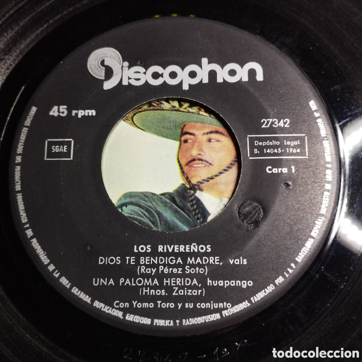 Discos de vinilo: EP 7&rdquo; Los Rivere&ntilde;os 1964 Dios te bendiga + 3. - Foto 3