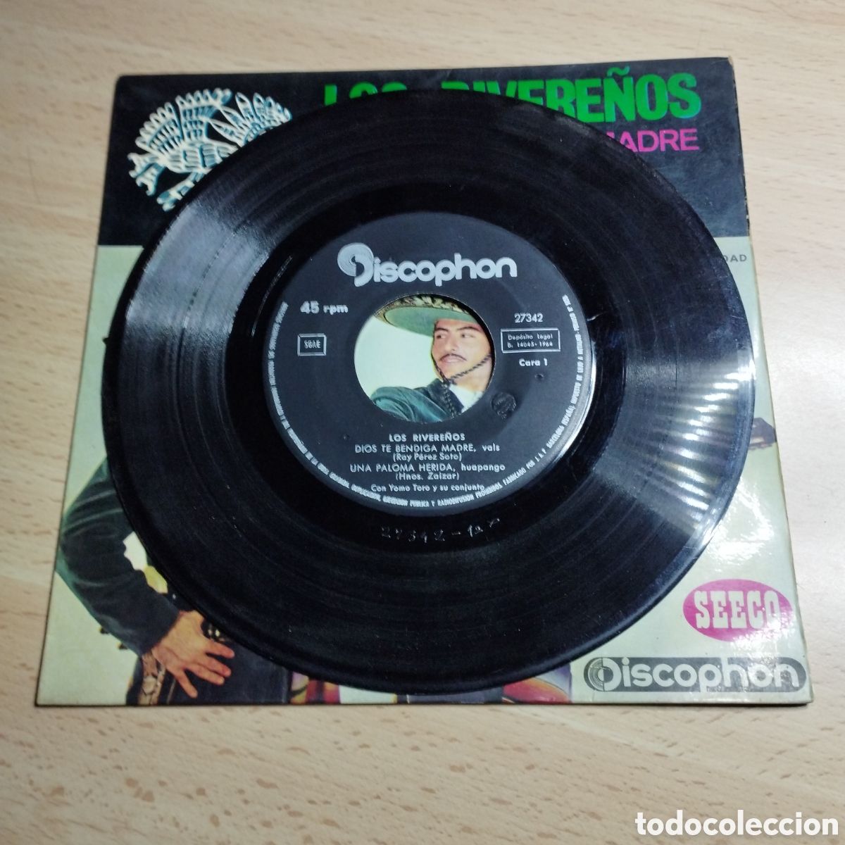 Discos de vinilo: EP 7&rdquo; Los Rivere&ntilde;os 1964 Dios te bendiga + 3. - Foto 4