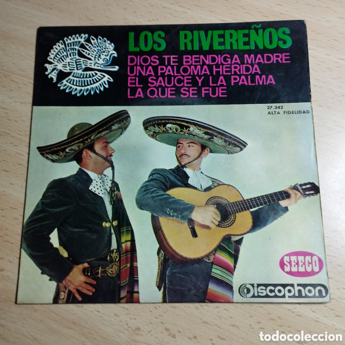 Discos de vinilo: EP 7&rdquo; Los Rivere&ntilde;os 1964 Dios te bendiga + 3. - Foto 1