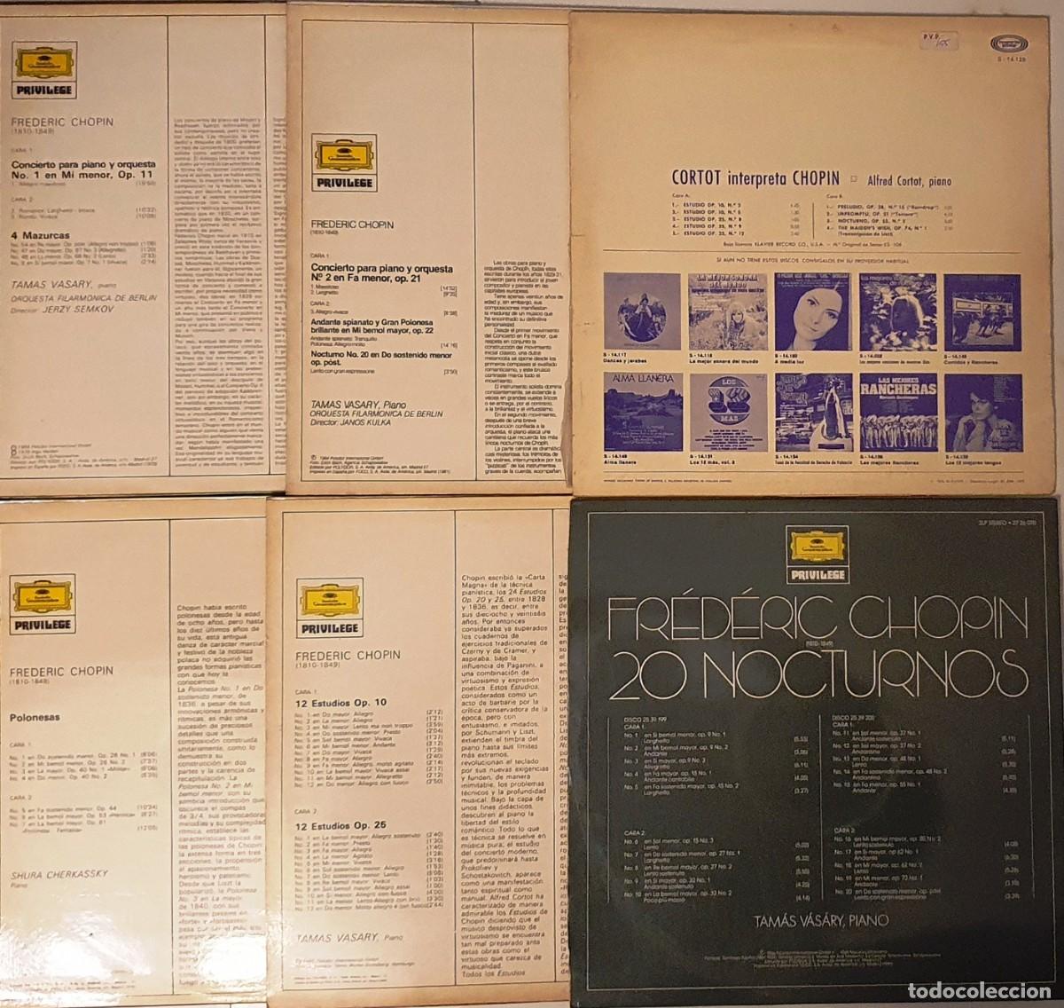 Discos de vinilo: LP CHOPIN. SEIS DISCOS (7 LP) - Foto 2