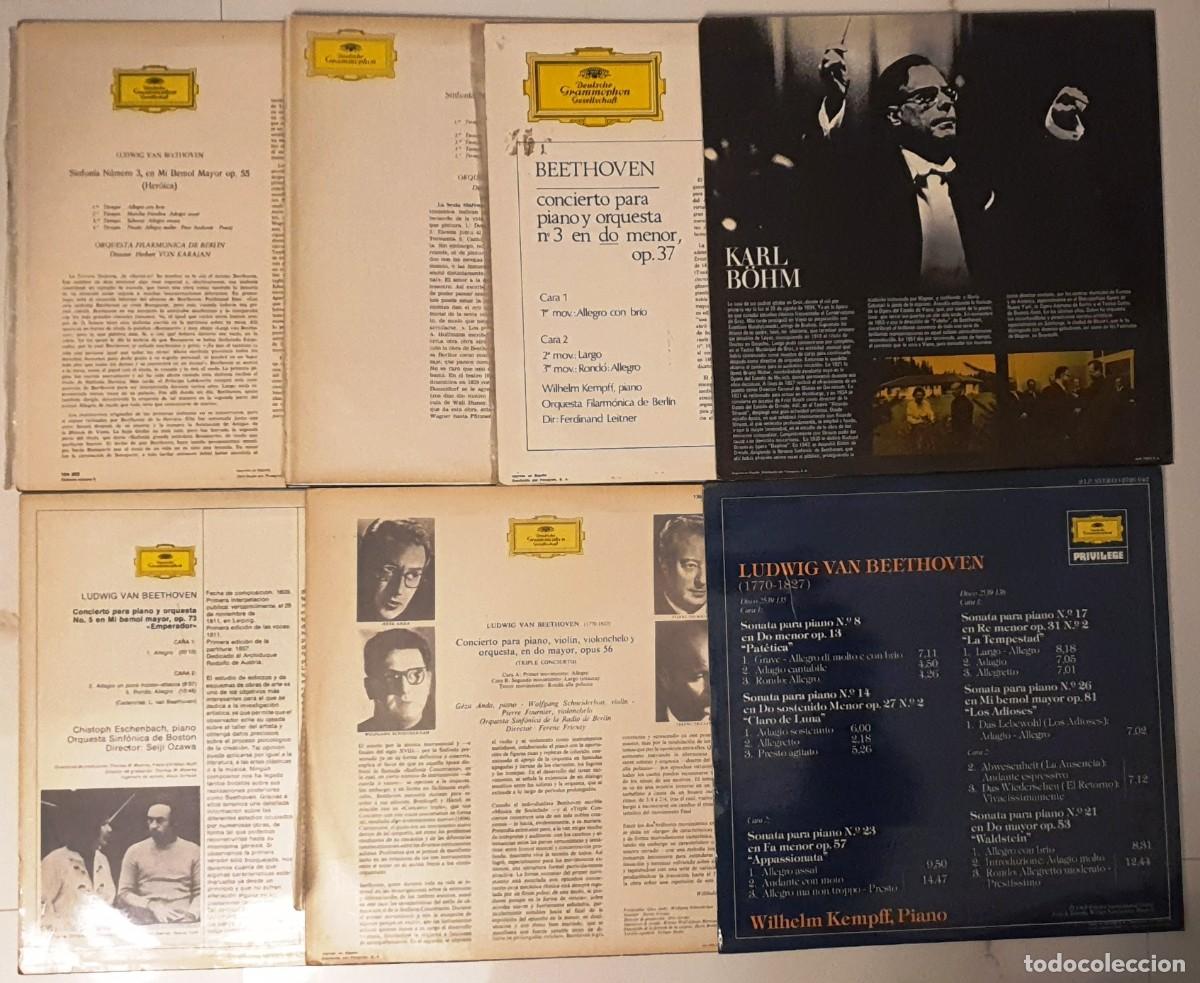 Discos de vinilo: LP BEETHOVEN. 7 DISCOS, 8 LP. - Foto 3