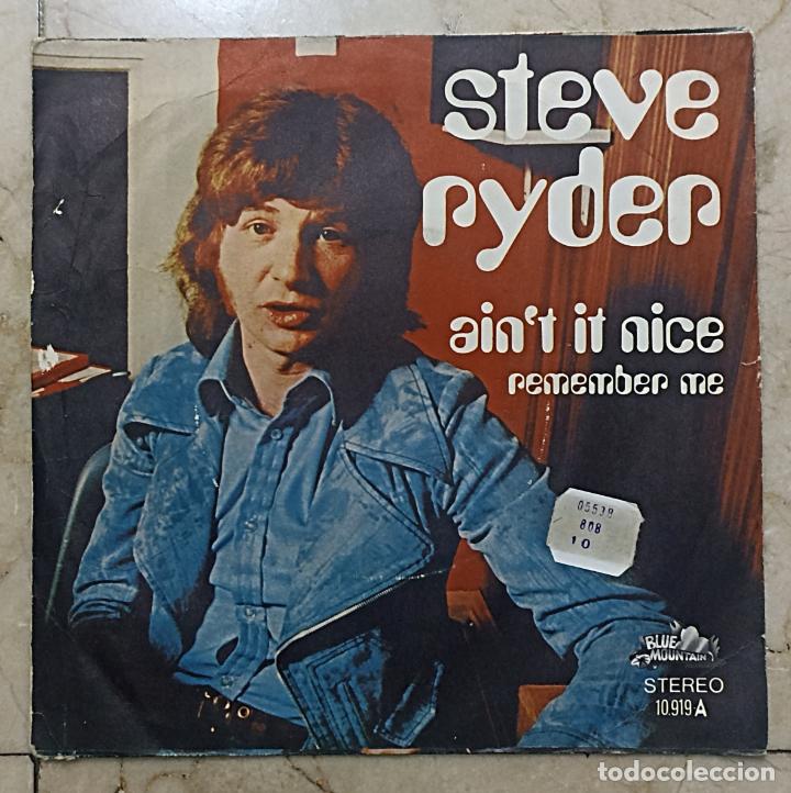 Discos de vinilo: SINGLE STEVE RYDER - AINT IT NICE - BLUE MOUNTAIN MUSIC 1972 - Foto 2