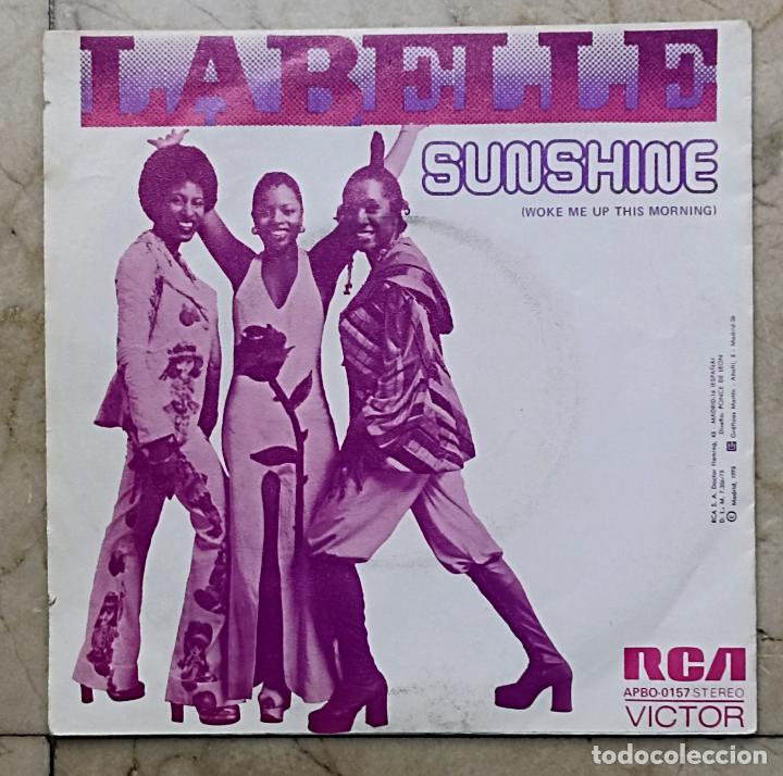 Discos de vinilo: SINGLE LABELLE - SUNSHINE - RCA 1975 - Foto 2