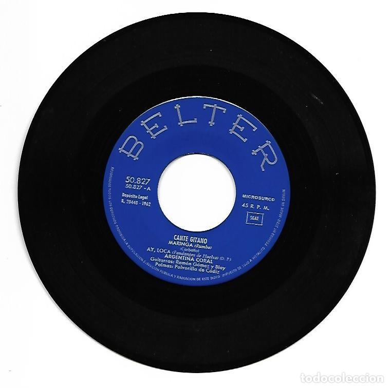 Discos de vinilo: ARGENTINA CORAL - CANTE GITANO - BELTER 1962 - Foto 2