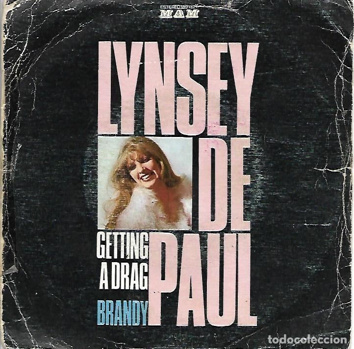 Discos de vinilo: LYNSEY DE PAUL - GETTING A DRAG / BRANDY - 1973 - Foto 1