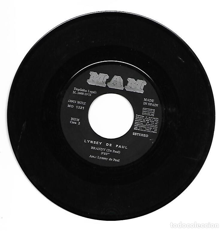 Discos de vinilo: LYNSEY DE PAUL - GETTING A DRAG / BRANDY - 1973 - Foto 3