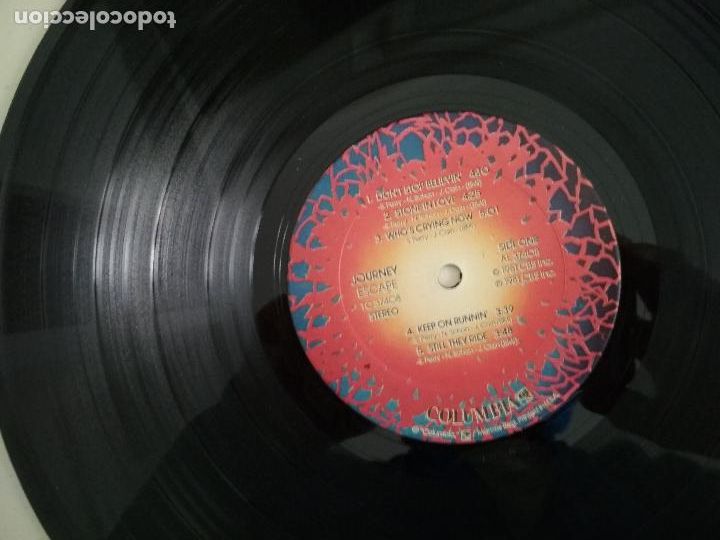 Discos de vinilo: Journey &lrm;&ndash; Escape ED AMERICANA,1981 - Foto 7