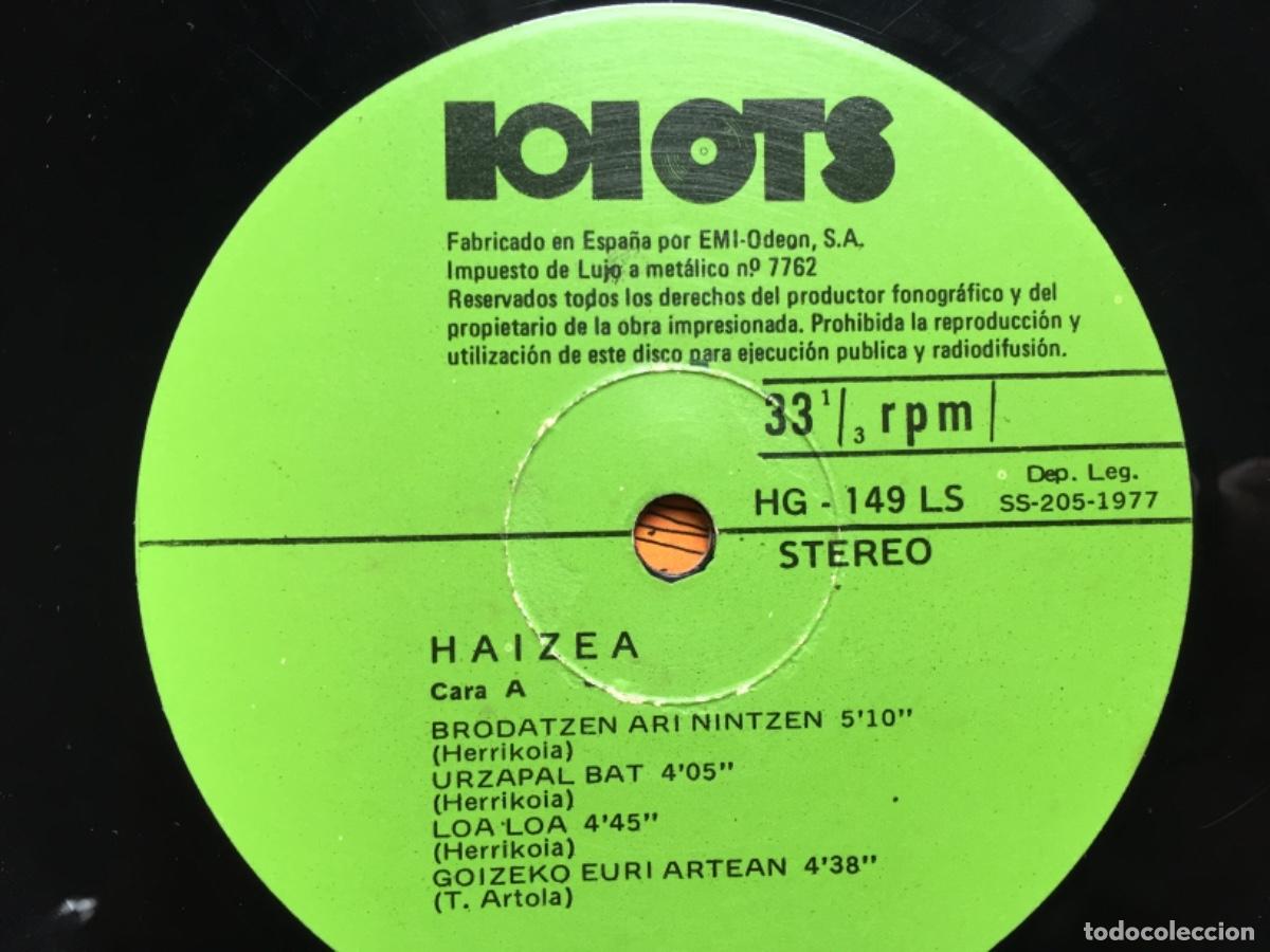 Discos de vinilo: HAIZEA. Haizea. (vinilo lp 1978) - Foto 5