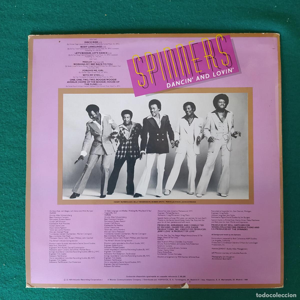 Discos de vinilo: Spinners &ndash; Dancin And Lovin - Foto 2