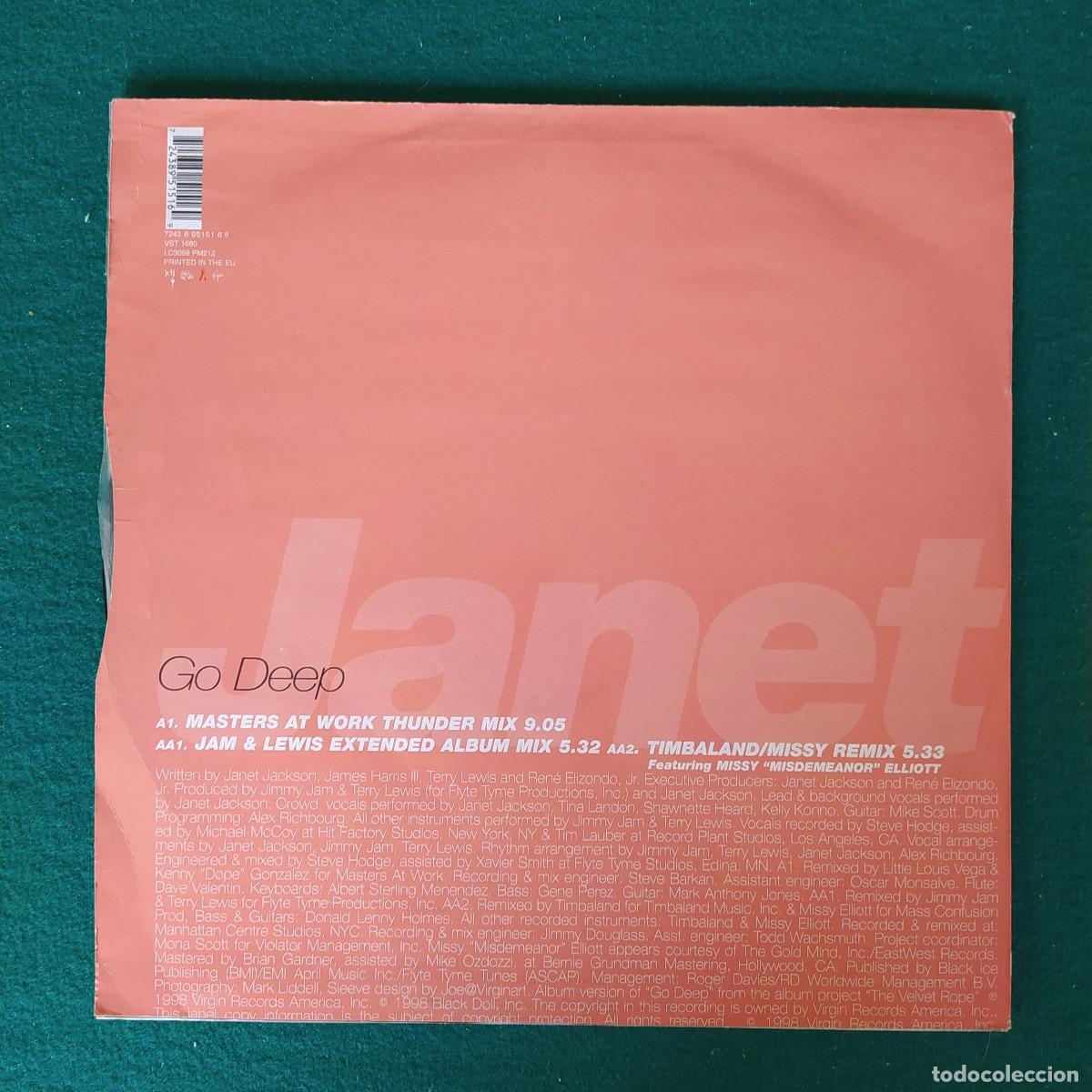 Discos de vinilo: Janet &ndash; Go Deep .... - Foto 2