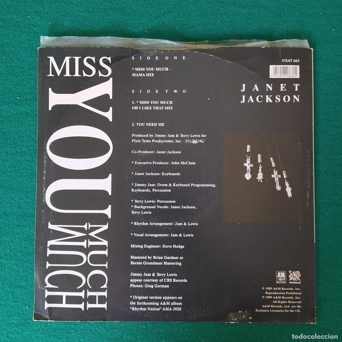 Discos de vinilo: Janet Jackson &ndash; Miss You Much - Foto 2