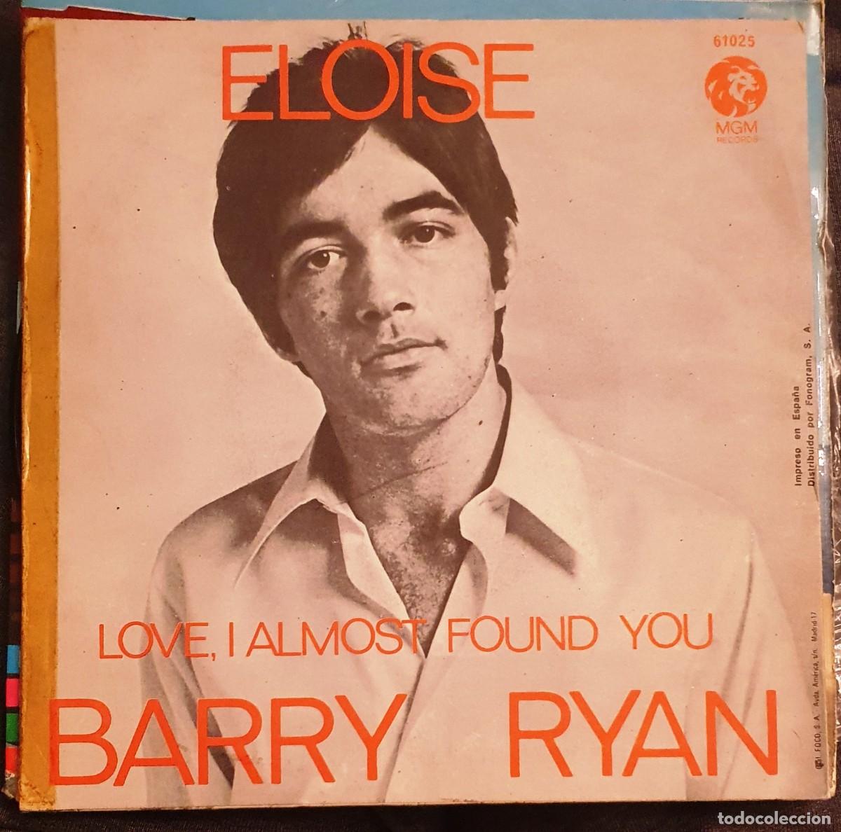 Discos de vinilo: SINGLES BARRY RYAN. ELOISE - Foto 2