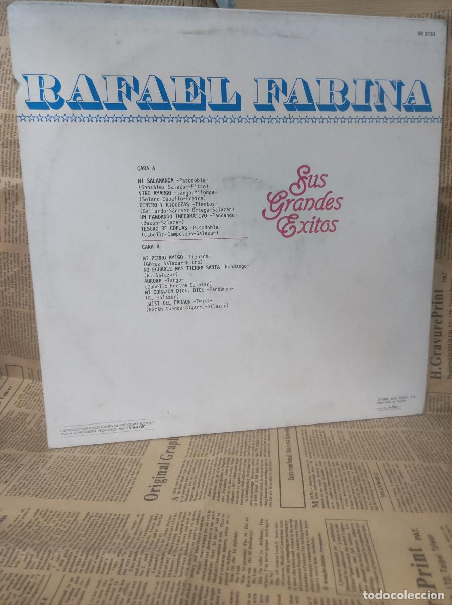 Discos de vinilo: Rafael Farina &ndash; Sus Grandes Exitos - Foto 2