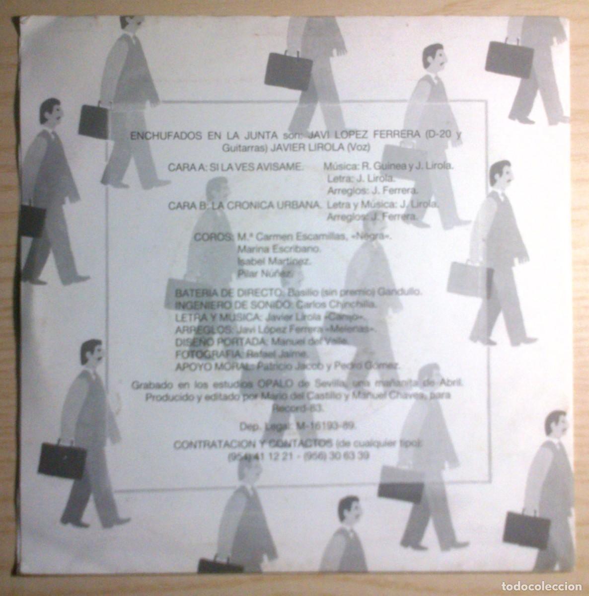 Discos de vinilo: ENCHUFADOS EN LA JUNTA SI LA VES AVISAME - Foto 2