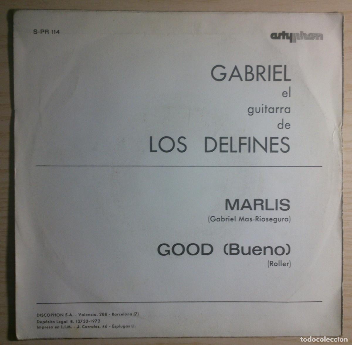 Discos de vinilo: GABRIEL, EL GUITARRISTA DE LOS DELFINES MARLIS - Foto 2
