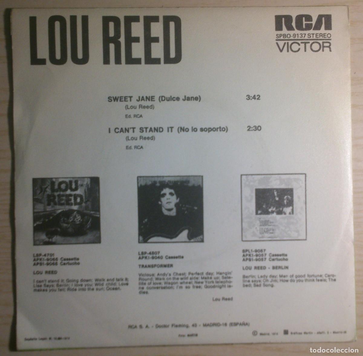 Discos de vinilo: LOU REED SWEET JANE - Foto 2