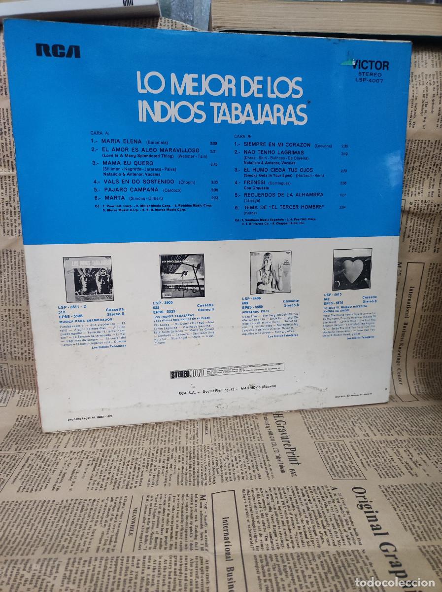 Discos de vinilo: Los Indios Tabajaras &ndash; Lo Mejor De Los Indios Tabajaras - Foto 2