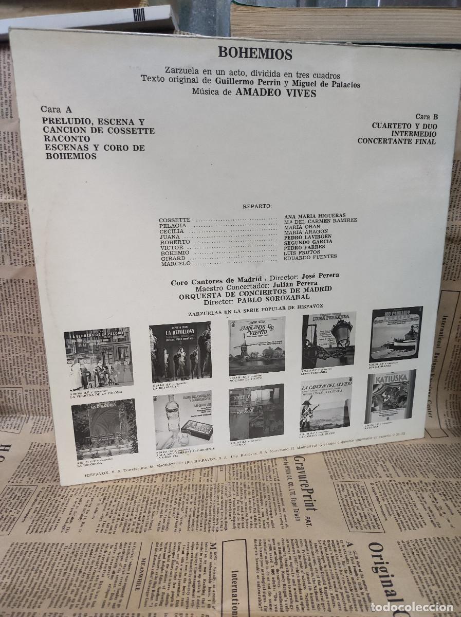 Discos de vinilo: Amadeo Vives &ndash; Bohemios - Foto 2