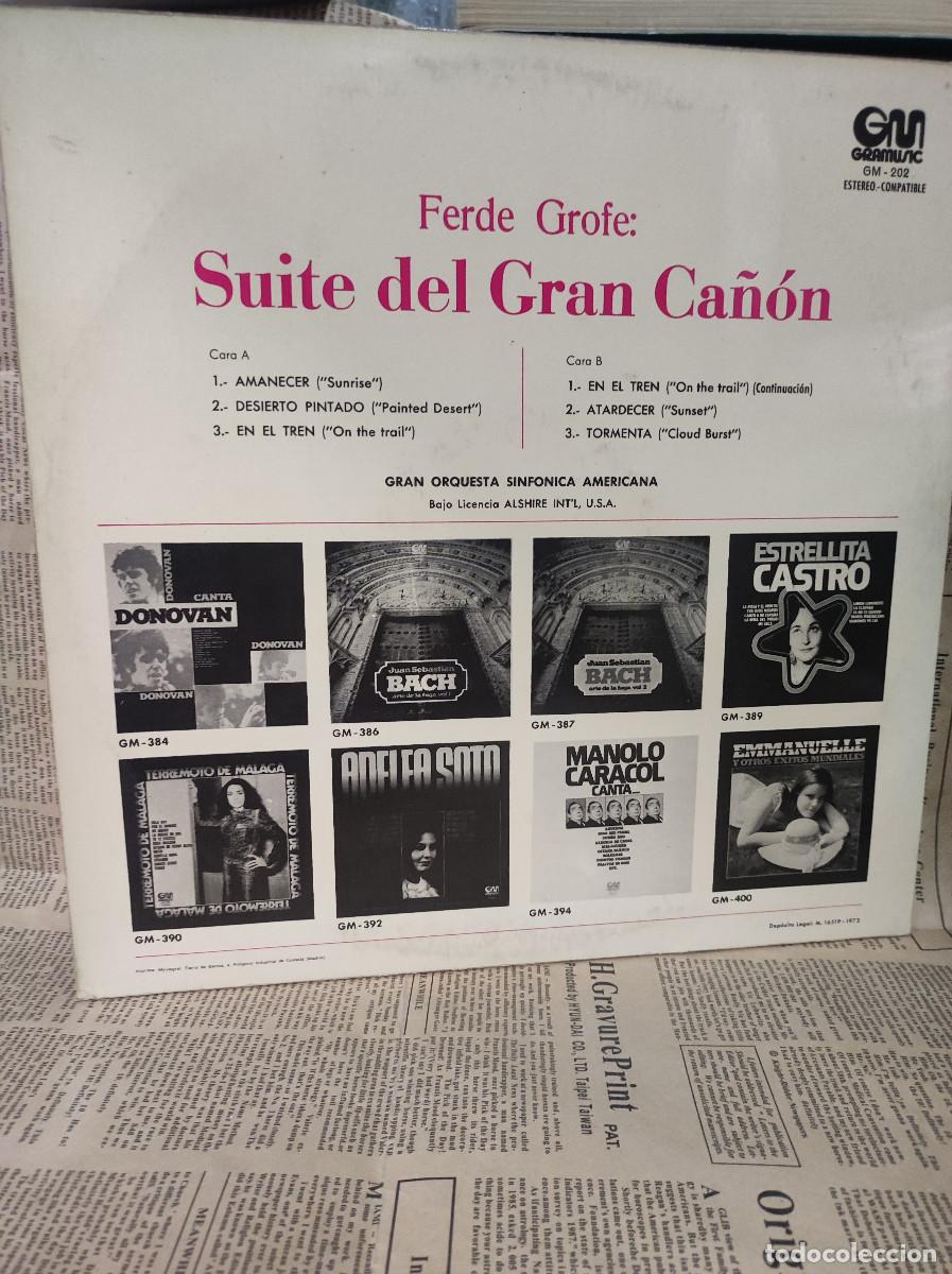 Discos de vinilo: Ferde Grofe &ndash; Suite Del Gran Ca&ntilde;&oacute;n - Foto 2